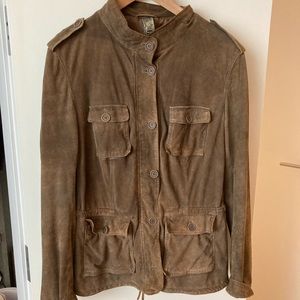 GMS75 suede cargo jacket